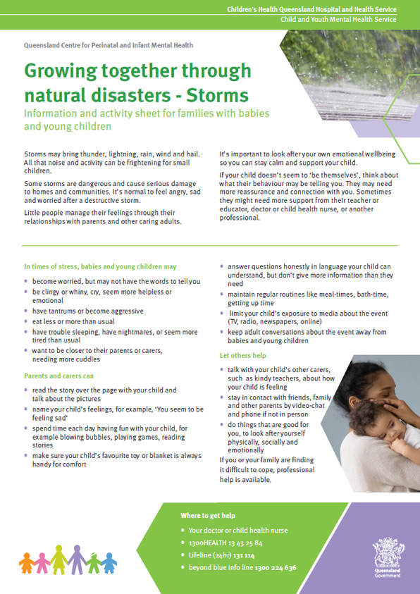 Thumbnail of Storm – Growing together through natural disasters information sheet