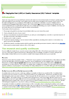 Thumbnail of LNR and QA Protocol Template