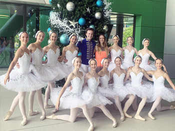 children in ballet dress