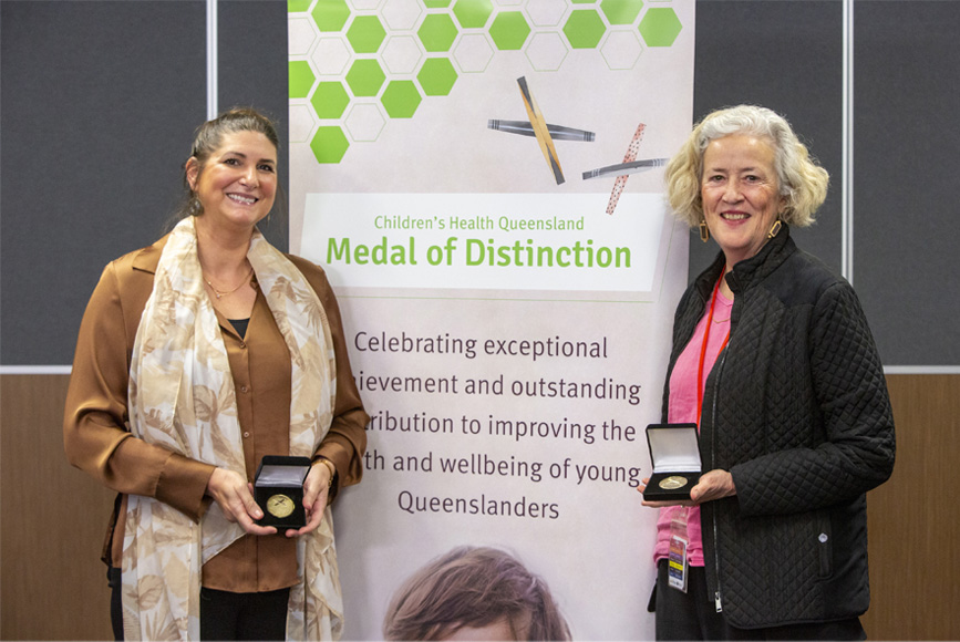 Nicole Gunston and Associate Professor Helen Irving 