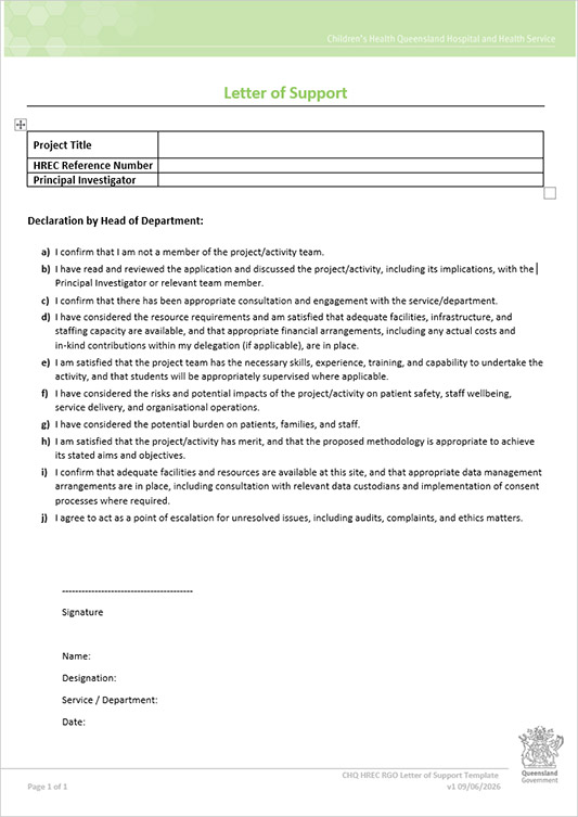 Thumbnail of Head of Department letter of support