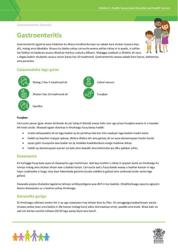 Thumbnail of Gastroenteritis – Somali – Soomaali